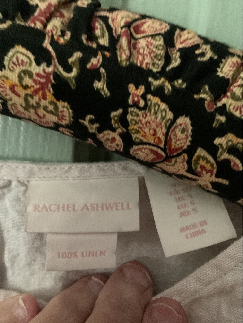 Rachel Ashwell Cream Linen Dress with Tassel Sleeves Size S - Picture 4 of 8